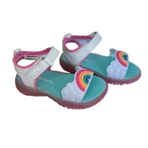 Nwot Carters Dreamy Girls Rainbow Light Up Sandals